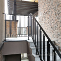 Economical interior minimalist wrought iron balustrades & handrails for patio stair railing